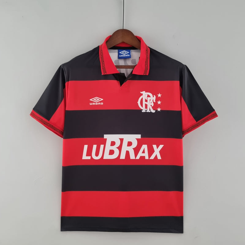 CAMISOLA RETRO DO FLAMENGO 92/93 VERMELHO E PRETO