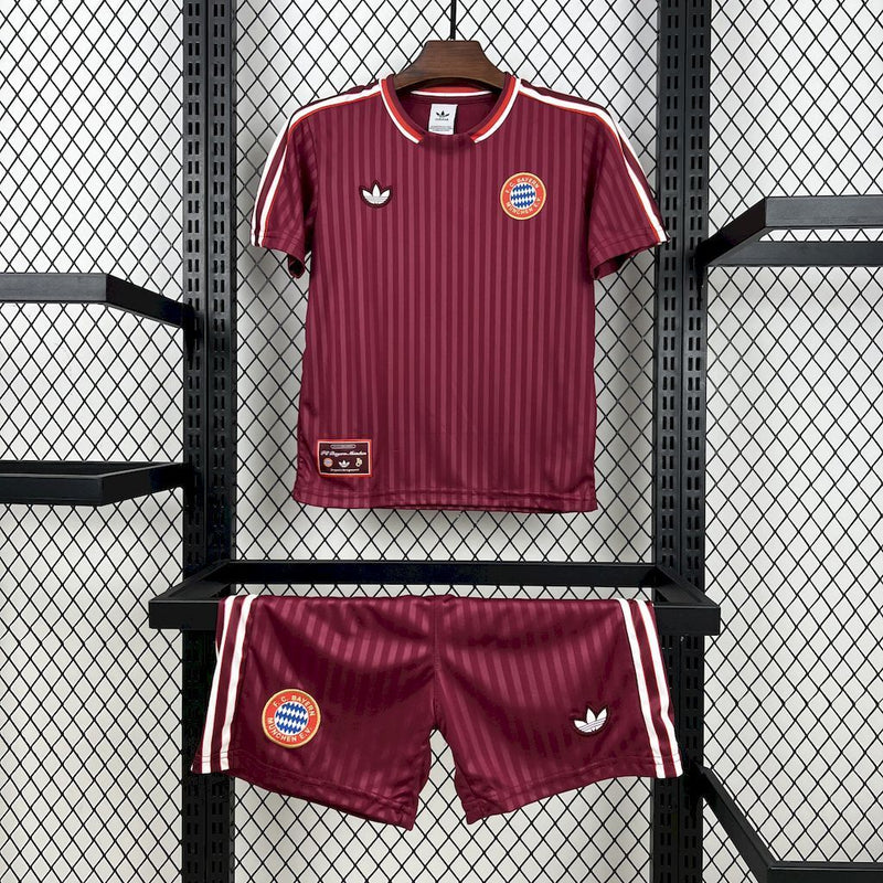 KIT INFANTIL DO BAYERN MUNICH 25/26 VERMELHO