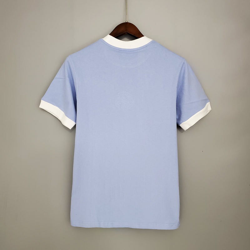 CAMISOLA RETRO DO MANCHESTER CITY 72/73 AZUL