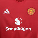 KIT INFANTIL DO MANCHESTER UNITED 25/26 VERMELHO E BRANCO