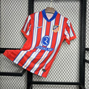 CAMISOLA DO ATLETICO DE MADRID 24/25 VERMELHO E BRANCO