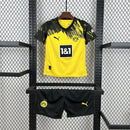 KIT INFANTIL DO BORUSSIA DORTMUND 23/24 AMARELO E PRETO
