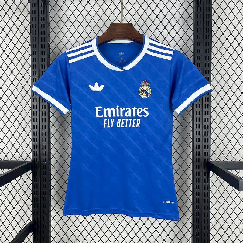 CAMISOLA FEMININA DO REAL MADRID 25/26 AZUL