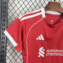 KIT INFANTIL DO LIVERPOOL 25/26 VERMELHO