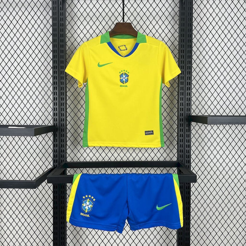 KIT INFANTIL DO BRASIL 25/26 AMARELO E AZUL